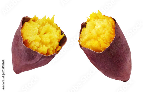 焼き芋のイラスト リアル 