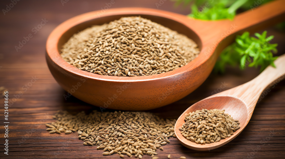 Ajwain-Samen sind klein, oval und braun. Ajwain seeds are small, oval, and brown. Generative AI Ajwain-Samen sind klein, oval und braun. Ajwain seeds are small, oval, and brown. Generative AI