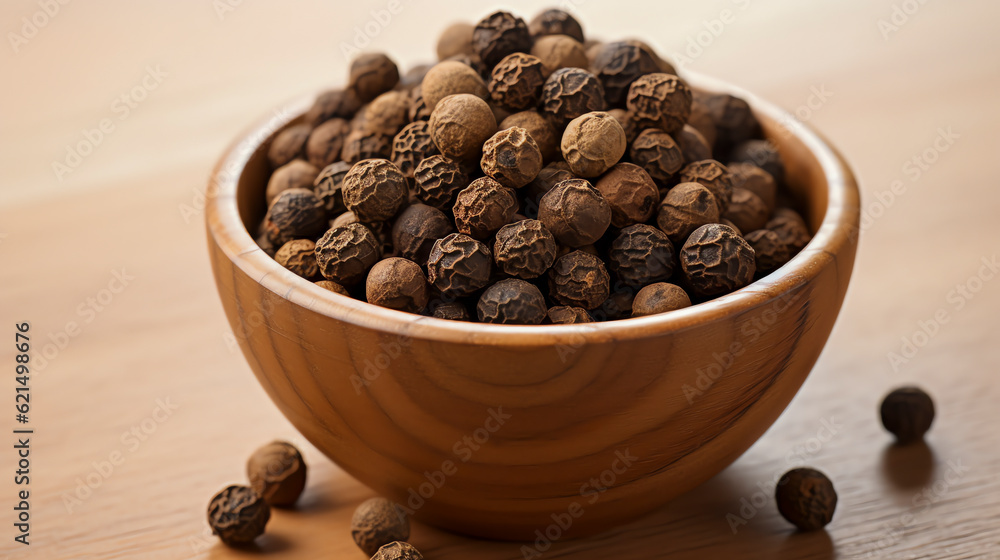 Piment sind kleine, getrocknete Beeren, Pimento, are small, dried berries Generative AI Piment sind kleine, getrocknete Beeren, Pimento, are small, dried berries Generative AI