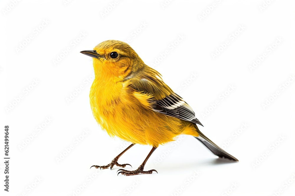 Beautiful isolated bird on white background. Capturing the serene beauty of nature Generative AI illustrations Beautiful isolated bird on white background. Capturing the serene beauty of nature Generative AI illustrations