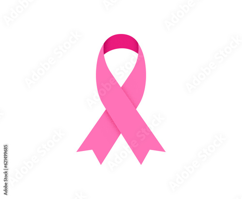 Breast Cancer Awareness Month. Concept design with pink ribbon and flowers 