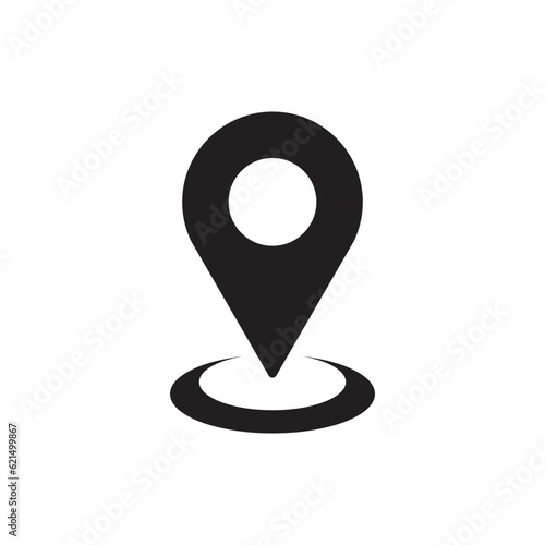 pin map icon design template illustration vector isolated