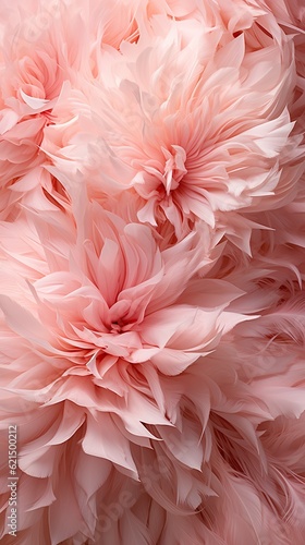 A dreamy vision of a perfect wedding day is captured in this stunning close up of pink feathers, representing love, joy, and beauty