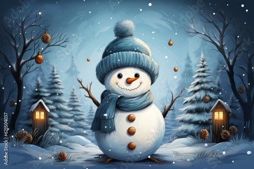 snowman on Christmas night © Mynn Shariff