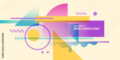 Abstract background with simple elements. An image with a composition of geometric elements and shapes.