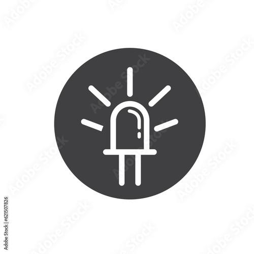 light indicator icon vector element design template