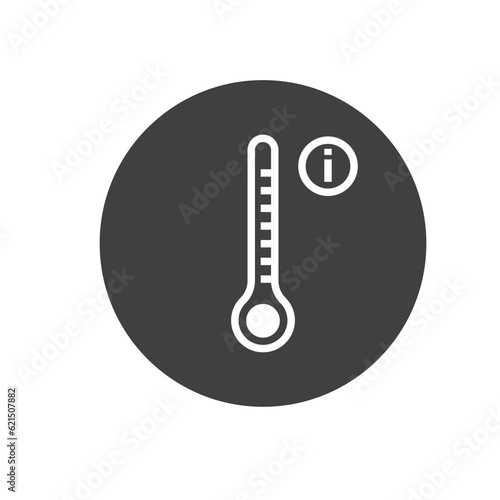 over heat indicator icon vector element design template