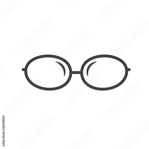 eyeglass icon vector element design template