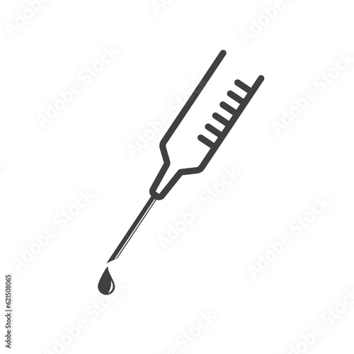 syringe drop icon vector element design template