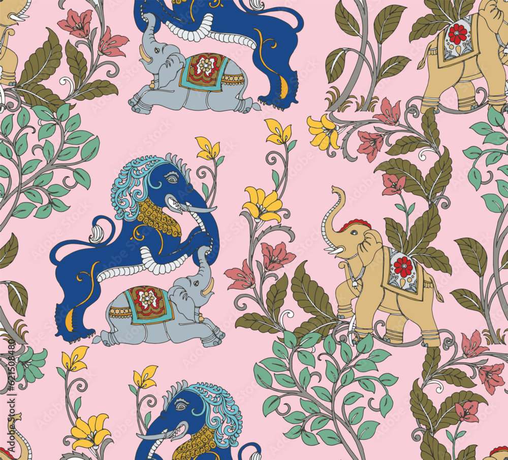 seamless pattern with horses