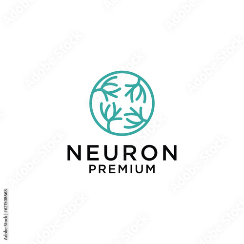 neuron logo vector icon illustration