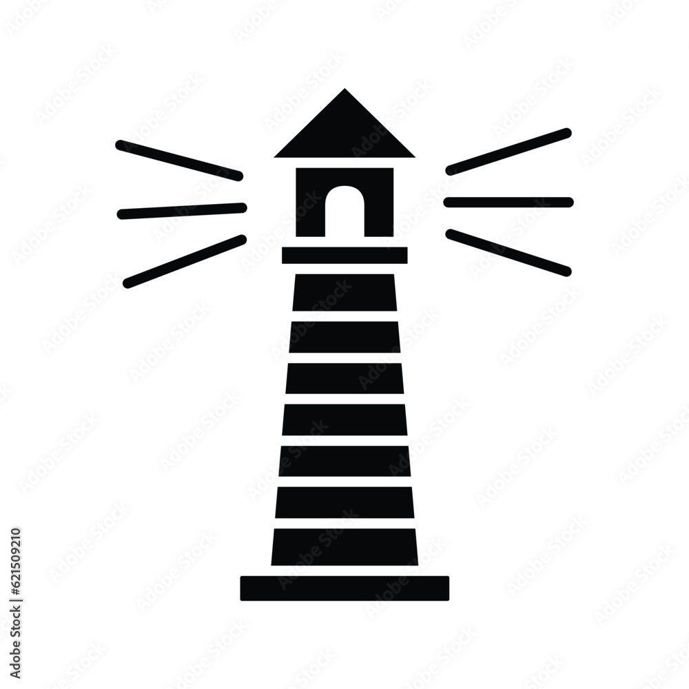 light house icon vector design template in white background light house icon vector design template in white background
