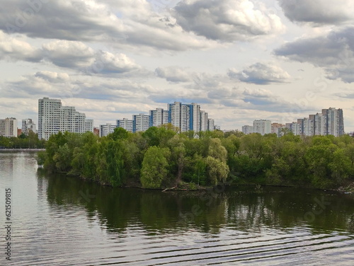 The green shores of the moscow outskirts
