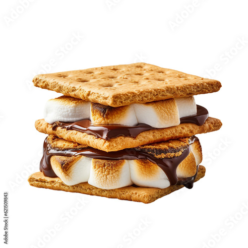 Smores. isolated object, transparent background photo