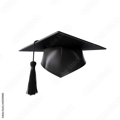 Graduation cap isolated on transparent, PNG. School or college graduate