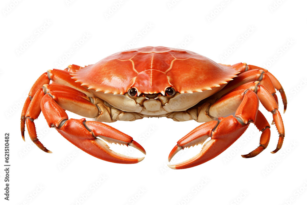 Steamed crab legs. isolated object, transparent background - obrazy, fototapety, plakaty 