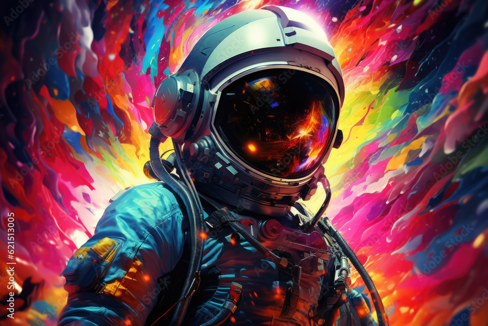 astronaut in what appears to be a future. symbolize persistence, dreams, scientific progress, and curiosity. atmosphere adds mystery and intrigue astronaut in what appears to be a future. symbolize persistence, dreams, scientific progress, and curiosity. atmosphere adds mystery and intrigue