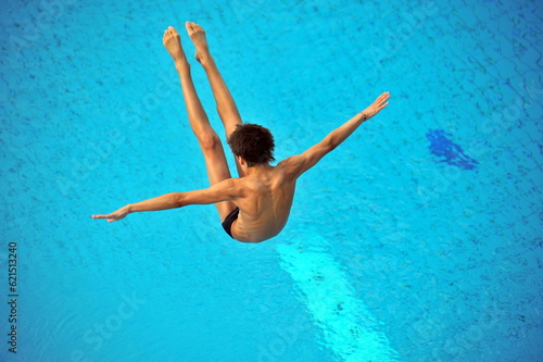 Participant(s) of the spring-board diving championship.