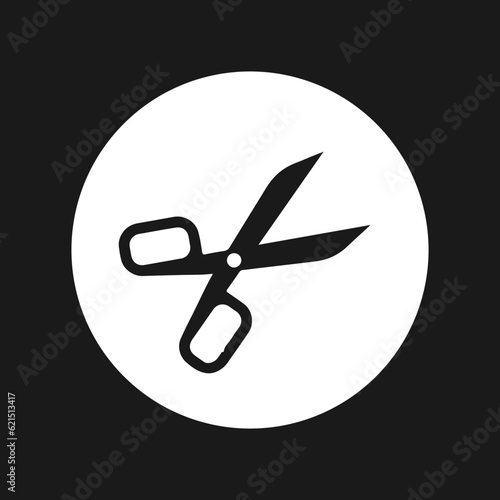 scissors icon vector