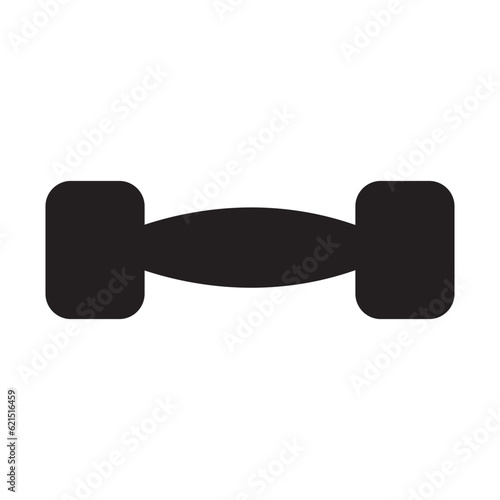 dumbbell icon vector
