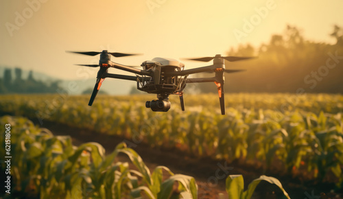 Monitoring of crops and agriculture with drones © Miquel