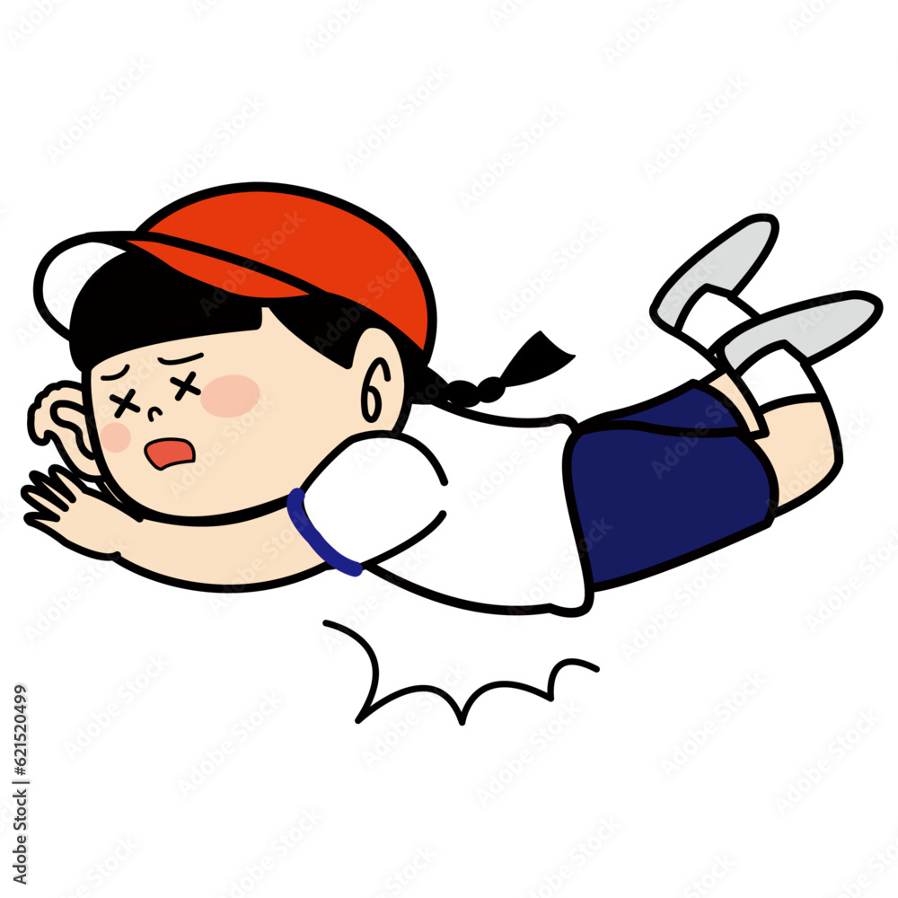 転んだ女の子2 転んだ女の子2