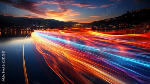 highway night  generative AI