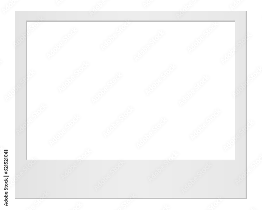 Empty white photo frame. Realistic photo card frame mockup - vector Empty white photo frame. Realistic photo card frame mockup - vector