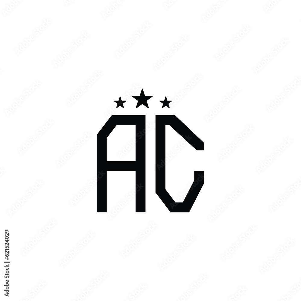 AC monogram logo design letter text name symbol monochrome logotype alphabet character simple logo AC monogram logo design letter text name symbol monochrome logotype alphabet character simple logo