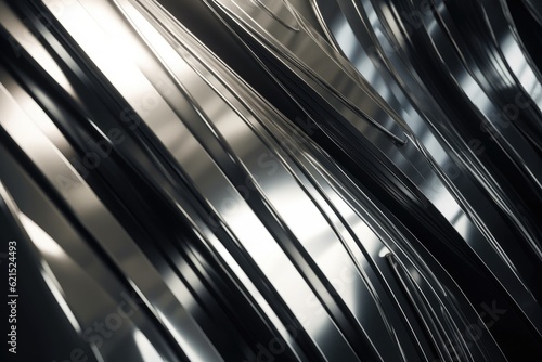 Metallic background that is sleek and modern. Generative AI