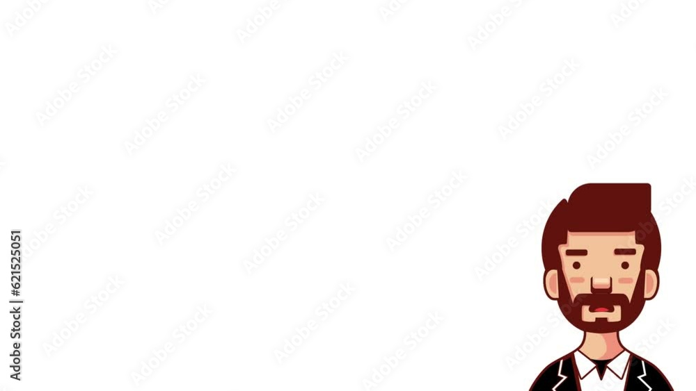 moving animation of a man talking simple moving animation of a man talking simple
