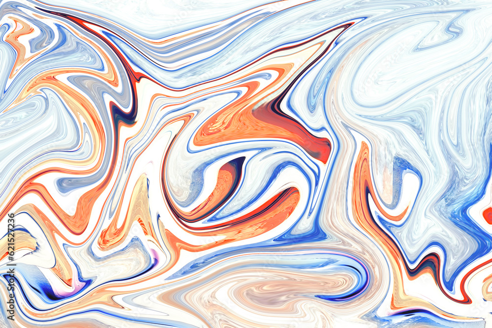 Liquid abstract background with liquified style