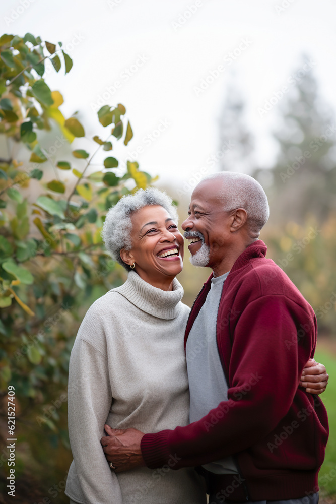 Happy senior couple capturing love and togetherness, AI generated Happy senior couple capturing love and togetherness, AI generated