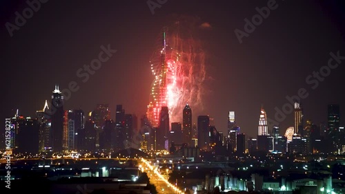 Wallpaper Mural New Year's Firework - Burj Khalifa Torontodigital.ca