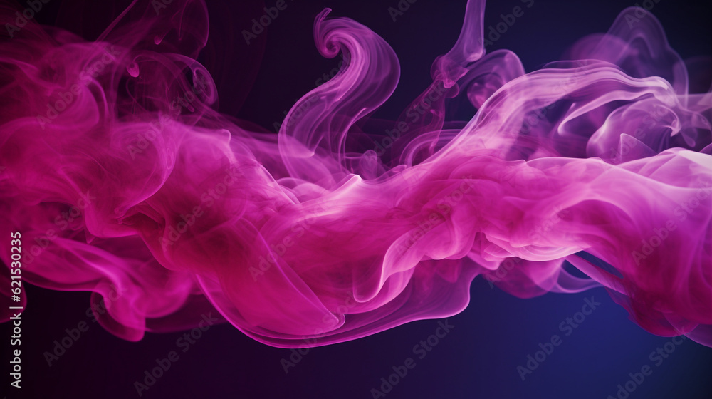abstract a single line of magenta smoke as it dances through the frame, AI-Generated abstract a single line of magenta smoke as it dances through the frame, AI-Generated