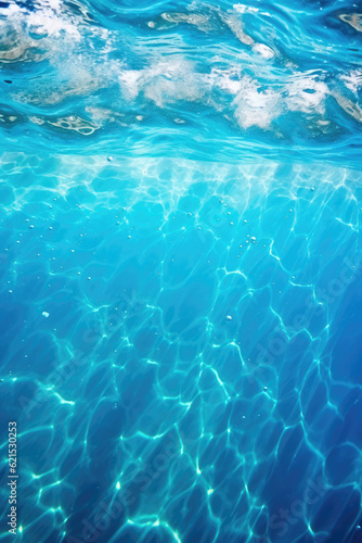 Blue Clear Water Abstract Background