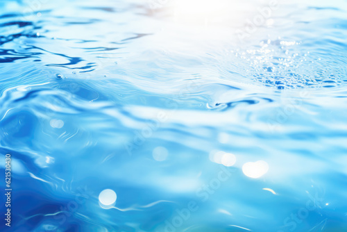 Blue Clear Water Abstract Background
