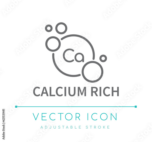 Calcium Rich Line Icon