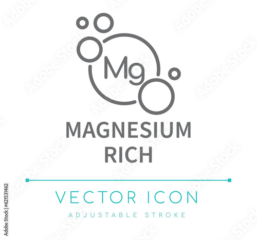 Magnesium Rich Food Line Icon