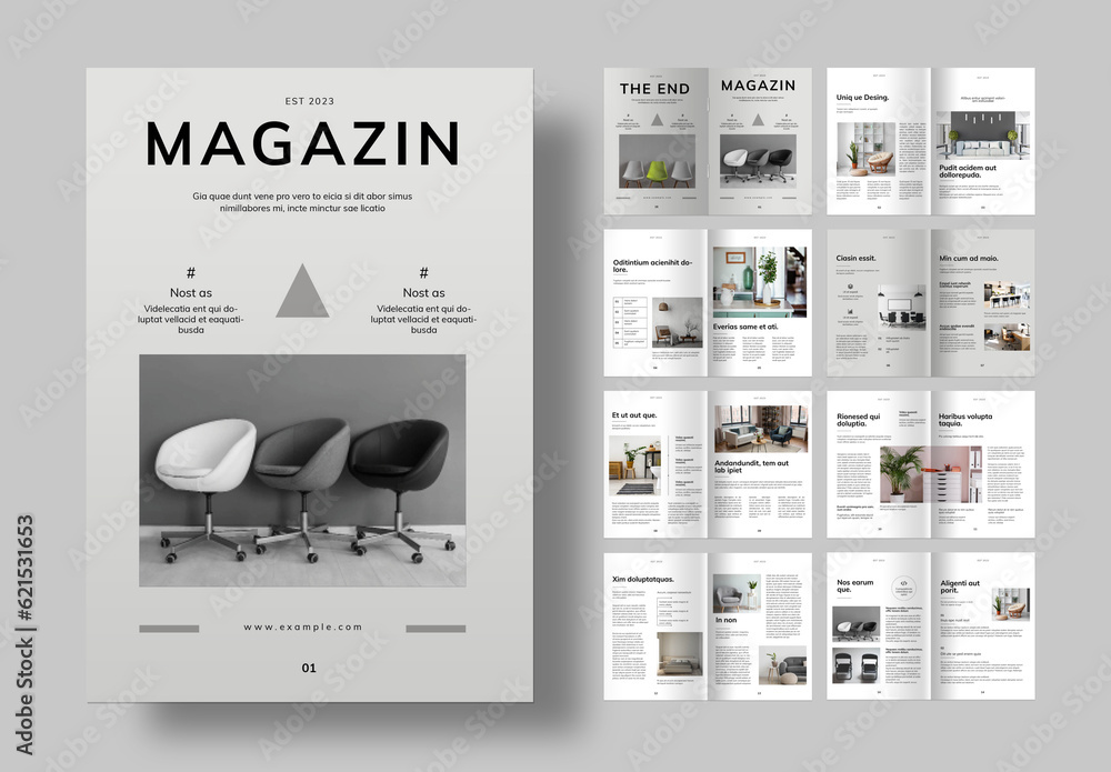Magazine Stock Template Adobe Stock Magazine Stock Template Adobe Stock