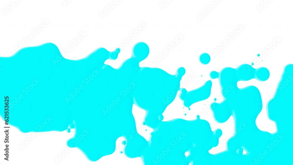 Flowing abstract liquid blue splashes spots on white gradient, motion business and corporate style background Flowing abstract liquid blue splashes spots on white gradient, motion business and corporate style background