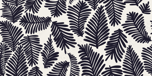 Botanical seamless pattern illustration floral graphic.