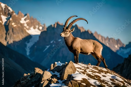 mountain goat on the mountain © MuhammadTalha