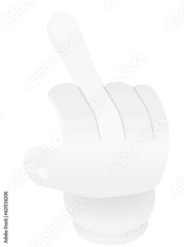 Middle finger icon. vector illustration