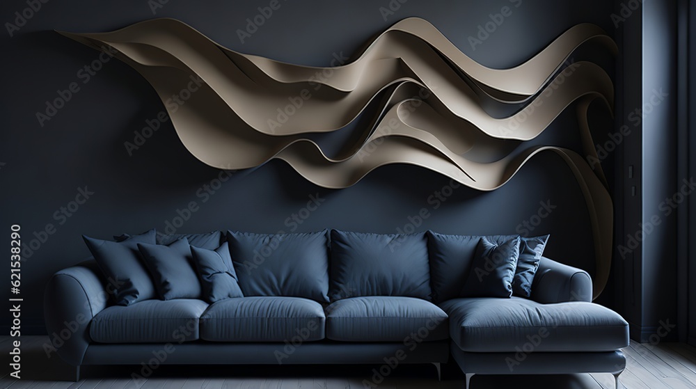 Obraz premium Luxury Home Interior with Elegant Furniture and Stunning Architecture