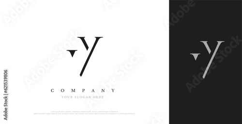 Initial VY Logo Design Vector