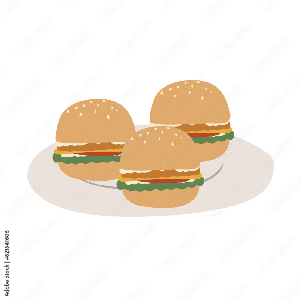Summer picnic clipart set, picnic in park vector illustration, Images in flat cartoon style, Individual elements, fruit, vegetable, food, snack, sandwich, burger, meal, juice, cake Summer picnic clipart set, picnic in park vector illustration, Images in flat cartoon style, Individual elements, fruit, vegetable, food, snack, sandwich, burger, meal, juice, cake