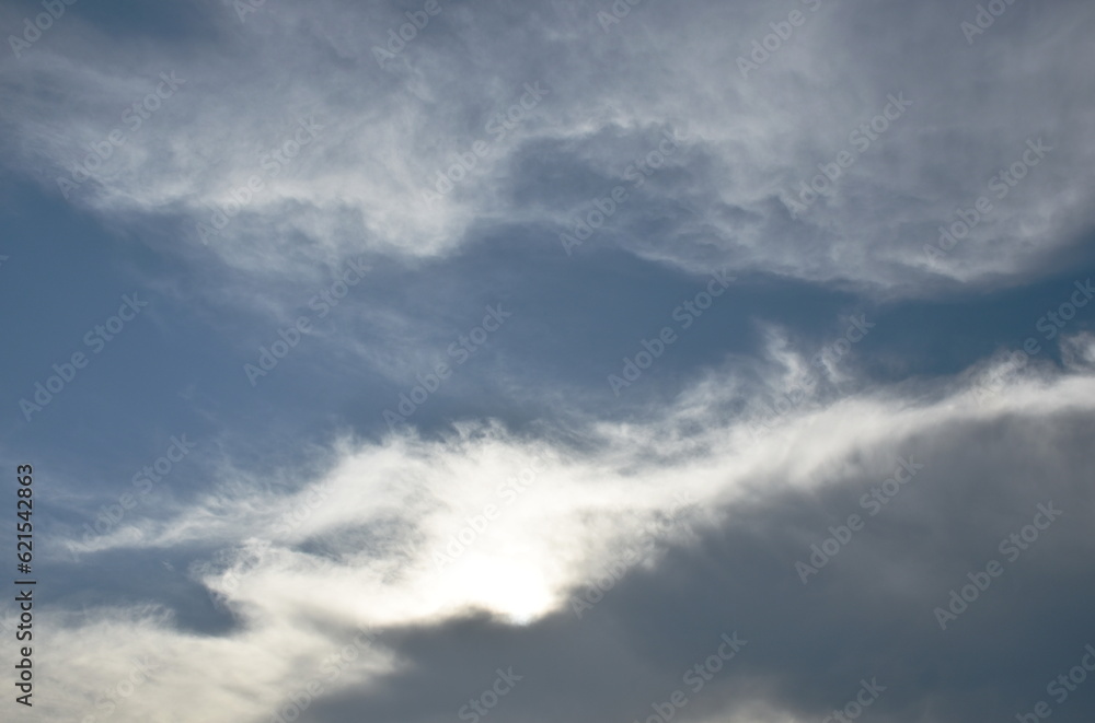 cloud spreading on bright sky in sunny day cloud spreading on bright sky in sunny day