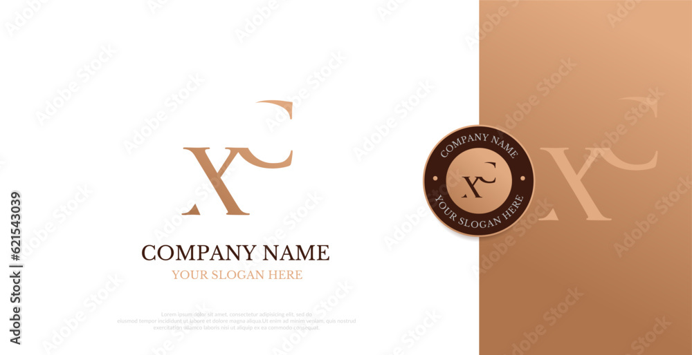 Initial XC Logo Design Vector 