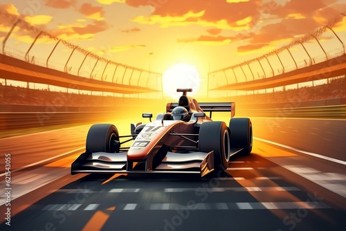 A Formula One Driver Awaits the Beginning of the Race, Generative AI